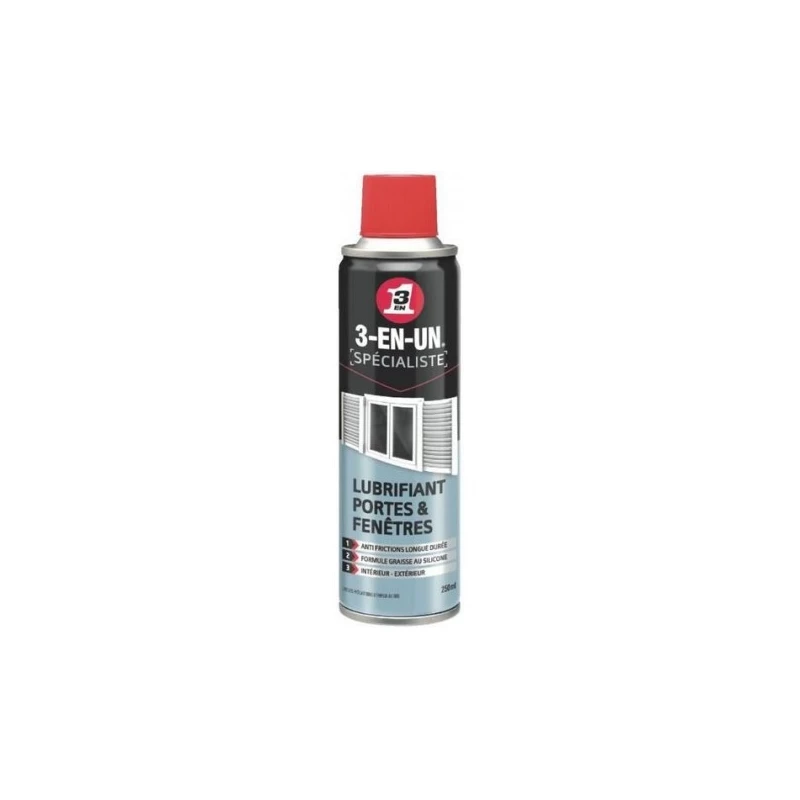 Lubrifiant Porte Fenêtre Lubrification longue durée et protection - 3-EN-UN