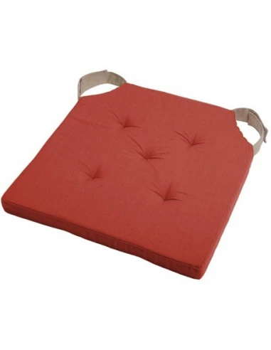 STOF DUO Galette carrée Ruban auto-agrippant 38x38cm terracotta - STOF