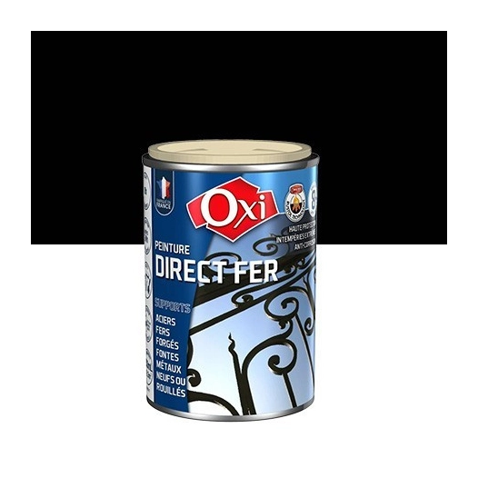 Peinture OXI Direct Fer 100ml noir brillant - OXI