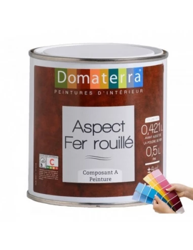 DOMATERRA Aspect Fer Rouillé_0_5l_fer - BLANCOLOR