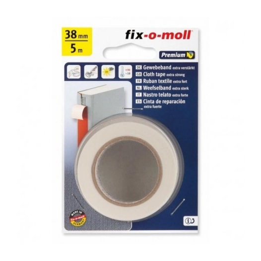 FIX-O-MOLL Adhésif tissé_5mx38mm_blanc - FIX-O-MOLL