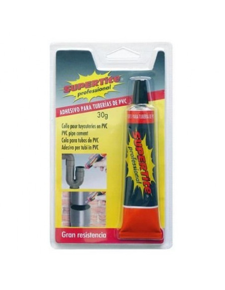 Colle PVC Rigide 30 ml Soudure à froid PVC forte adhérence - Supertite