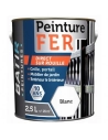 Peinture BATIR Fer brillant 2.5 Litre blanc - BATIR
