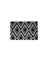 DECORMAT Tapis brosse coco_ikat_noir_40x60cm - DECORMAT