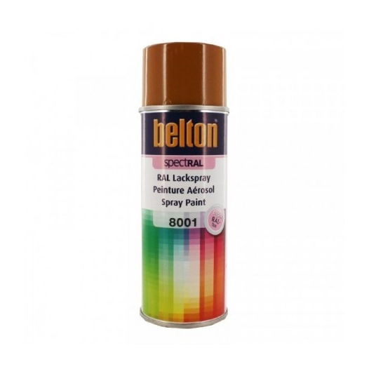 Peinture aérosol Spectral brillant 400ml ral 8001 brun terre de sienne - BELTON AUTO-K