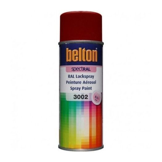 Peinture aérosol Spectral brillant 400ml ral 3002 rouge carmin - BELTON AUTO-K