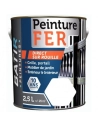 Peinture BATIR Fer satin 2.5 Litre blanc - BATIR