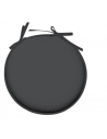 Galette de chaise ronde diamètre 40cm anthracite - STOF
