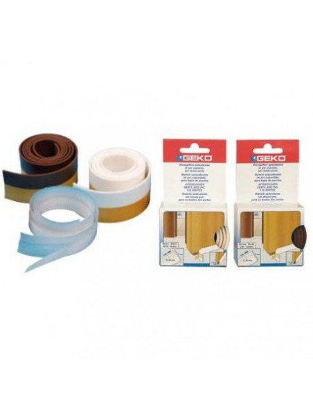 3 GEKO Bas-de-porte PVC mousse_100cm_marron - GEKO