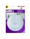 FIX-O-MOLL Crochet repositionnable_100mm_aluminium - FIX-O-MOLL