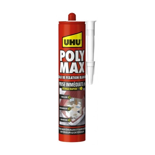 Colle POLY MAX Prise Immédiate 300gr blanc - UHU