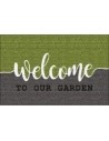 DEHEE Tapis Coco Welcome Gris/Vert_40x60cm - INTEX-DEHEE