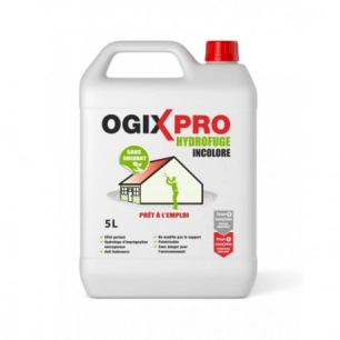 Hydrofuge façades toitures et matériaux poreux effet perlant 5 litres - OGIX PRO