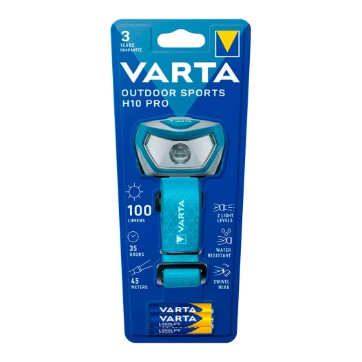 Lampe De Poche H10 Pro Varta Pour Sports Extérieurs