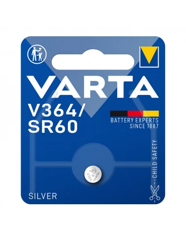 Micro Pile Bouton Varta Silver Sr60 - V364 1,55v (BLISTER 1 Unit) Ø6,8x2,15mm