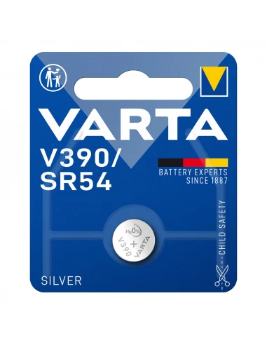 Micro Pile Bouton Varta Silver Sr54 - V390 1,55v (EMBALLAGE 1 Unit) Ø11,6x3,05mm