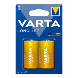 Batterie Alkalina Varta C - Lr14 Longlife (EMBALLAGE 2 Unit) Ø26,2x50mm