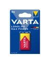 10 Pile Varta Long Life Max Power 9v - 6lr61 (EMBALLAGE 1 Unid) 26,5x17,5x48,5mm