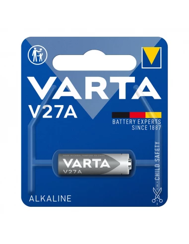 Pile Varta Alkalina V27a 12v (EMBALLAGE 1 Unit) Ø8x28,2mm