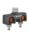 Distributeur 2 Voies Gardena Gestion d'eau simultanée - Gardena
