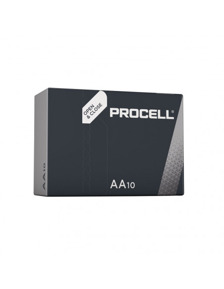 Pile Alkaline Procell Duracell Aa - Lr06 1,5v (BOITE 10 Unit) Ø14,5x50,5mm