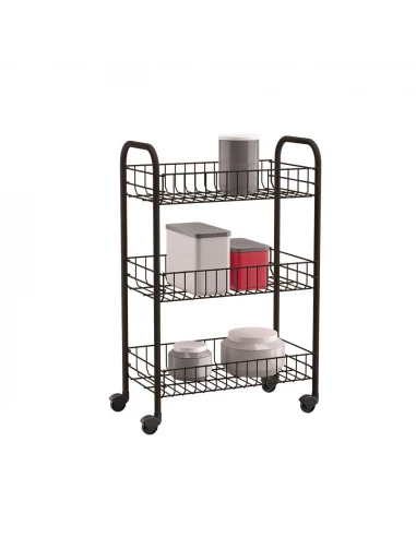 Chariot Polyvalent 3 Étagères 'SIENA' Anniversaire 340633038 Metaltex