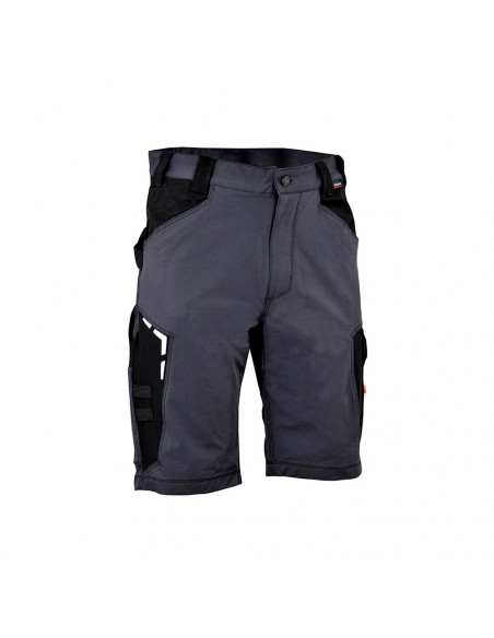 Bermuda Cofra Bortan Gris Noir T52 Robuste et confortable pour le travail estival - COFRA