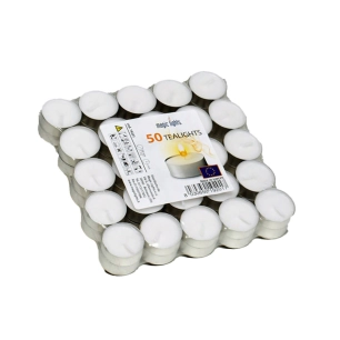 Pack 50 Bougies Blanches 12gr. Magic Lights