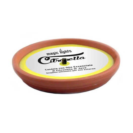 5 Bougie Citronelle En Terracotta Ø14cm Magic Lights