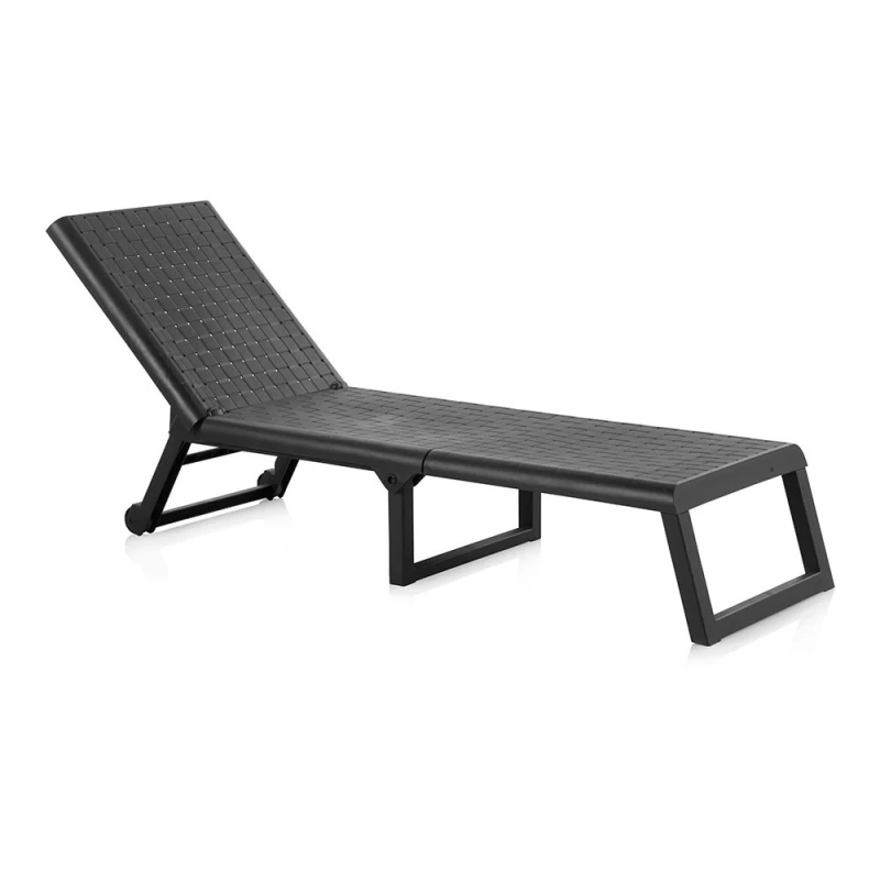 Chaise Pliante Avec Roues Couleur: Wengue 58x42x199cm Modèle: Dream Sp Berner
