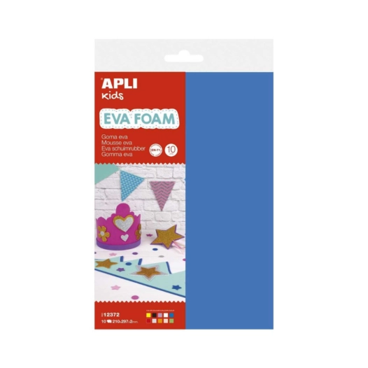 Pack De Mousse Eva Multicolore A4 10 Feuilles Apli Kids