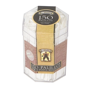 Plateau 12uds. Bol En Plastique De 150uds. Baguettes Rondes El Leñador