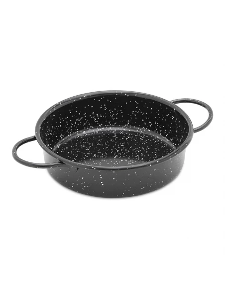 3 Plat Émaillé Vaello Ø16cm Avec Anses