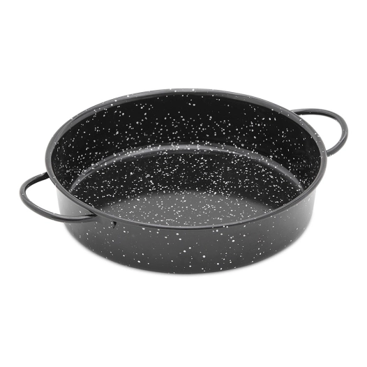 3 Plat Émaillé Vaello Ø20cm Avec Anses