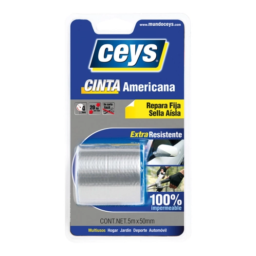 Ceys American Ribbon Silver Blister 5m X 5mm 507601