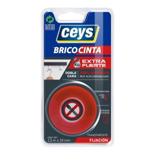 Ceys Brico Tape Extra Strong Transparent 1,5m 507519