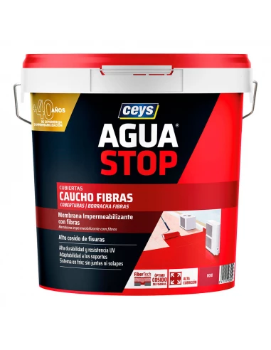 Fibres De Caoutchouc Aguastop Rouge 20kg 903305 Ceys