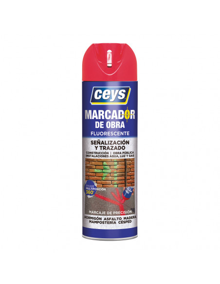 Marqueur Rouge Ceys 500ml Peinture de marquage longue durée - CEYS
