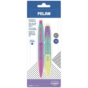 3 Blister 1 Stylo + 1 Etui Compact Sunset Milan Pen