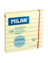 Notes Adhésives Guidées Jaune Clair Block 100 Milan 76 X 76 Mm.