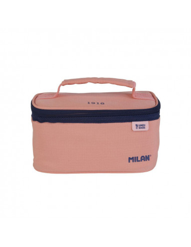 Petit Sac Alimentaire Isotherme Avec 1 Contenant (1,5L) Série 1918, Rose Milan.