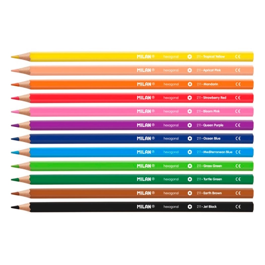 4 Pack 12 Crayons De Couleur Milan