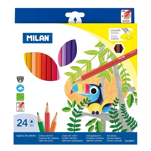 Pack 24 Crayons De Couleur Milan