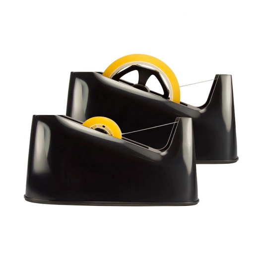 Porte-Rouleau Noir Avec Double Adaptateur 33/66m (RUBAN Non Inclus) Milan