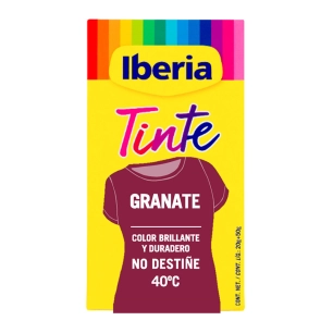 3 Teinture pour vêtements Iberia 40°C Grenat