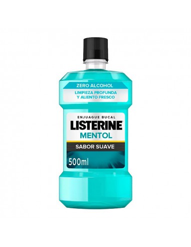 6 Antiseptique Buccal 500ml Listerine Zero Menthol (SAVEUR Lisse)