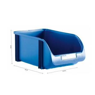 Boîte De Rangement 27cm Couleur Titanium Bleu