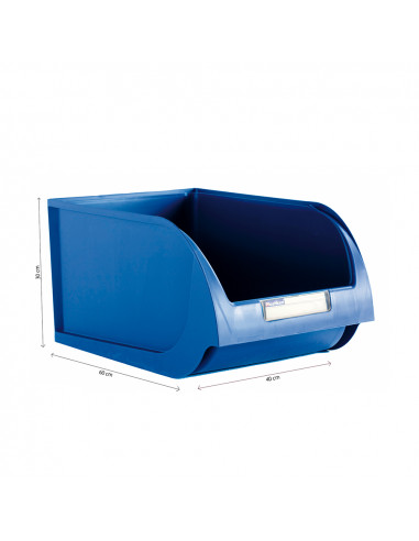 Boîte De Rangement 40cm Couleur Titanium Bleu