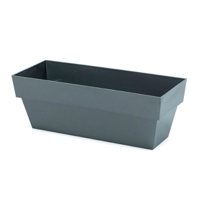 4 Jardinière Limited 10x25cm Anthracite Plastiken