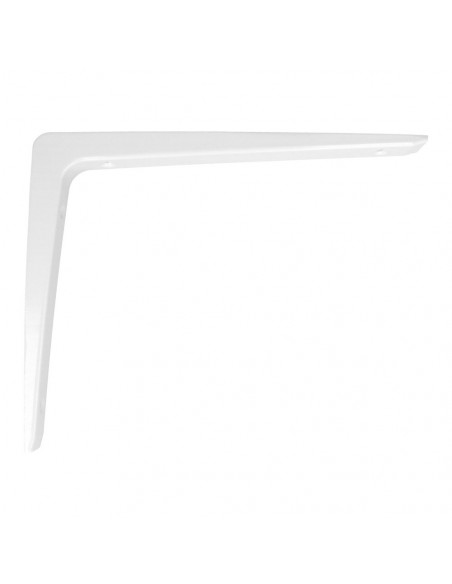 Support d'angle Alu Blanc Aluminium, 300x200mm, Blanc - AMIG